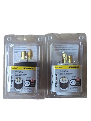 2- Turnlok  20-Amp Locking Plug Legrand
