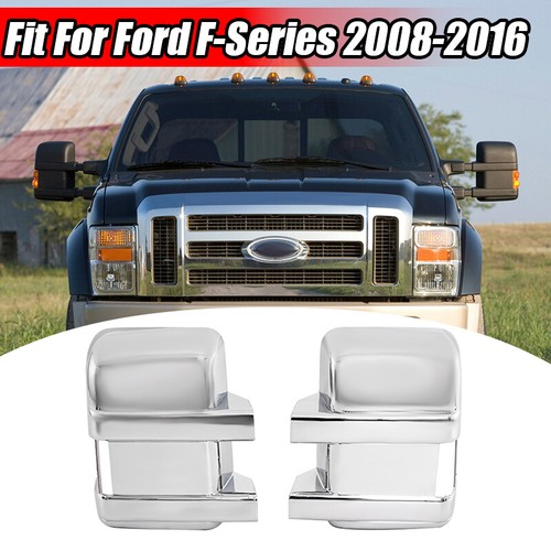 Rearview Mirror Covers Cap For Ford F250 F350 F450 F550 Super Duty 2008-2016 - Bild 2 von 9