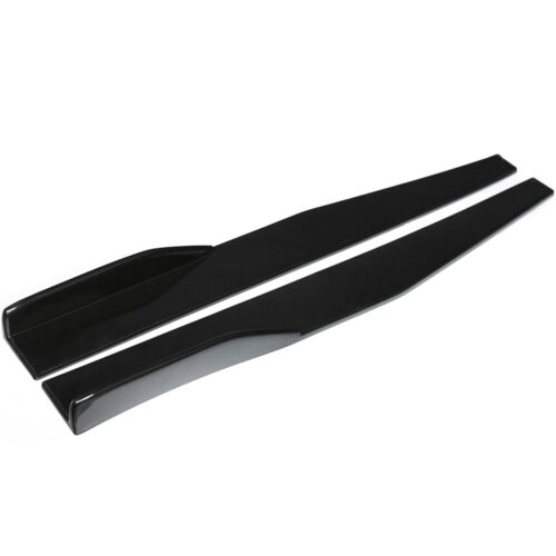 JUPES LATÉRALES NOIRES UNIVERSELLES voiture séparateurs à bascule diffuseur ailes d'aile - Photo 2/10