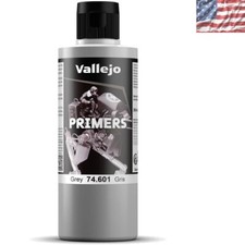 Versatile 200ml Grey Acrylic Primer - Water-Based, Non-Toxic  Matte Finish