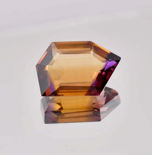 25 x 16 MM Flawless Natural Bi-Color Ametrine Loose Gems 31.55 Ct GIT Certified - Imagen 3 de 6