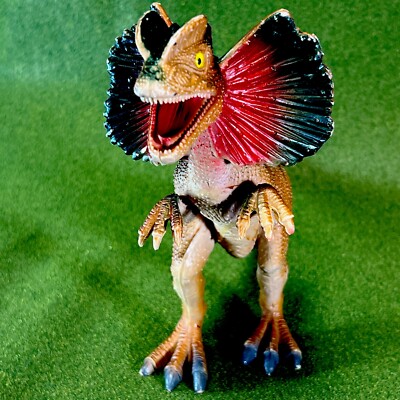 Figura Di Dilophosaurus Realistica – PVC Resistente – Bocca Apribile – Giocattolo Per Bambini 3+ E Collezionisti – Decorazione Casa - 2