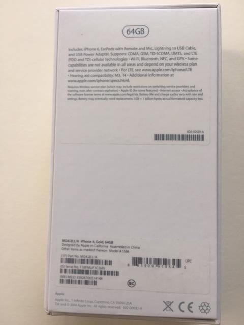 Apple iPhone 6 - 64GB - Gold - EMPTY BOX | eBay Apple iPhone 6 - 64GB - Gold - EMPTY BOX | eBay