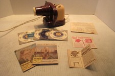 Sawyer's Bakelite View-Master Junior Projector With 5 Reels Niagara Falls Winter
