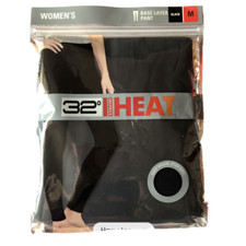 32 Degrees Womens Heat Pant Base Layer Black,MEDIUM 1 PC NWT
