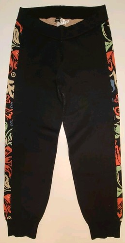 Piper & Scoot The Gadot Jogger Women’s Black Floral Pull On Knit Size XXL - Picture 2 of 8