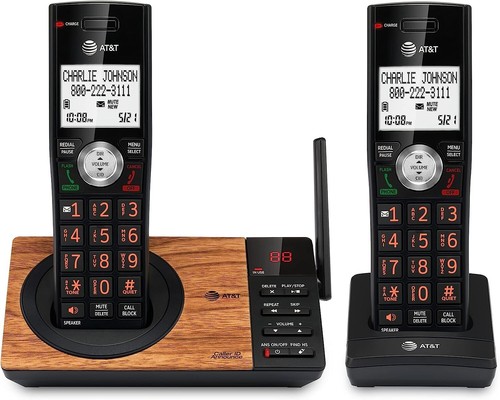 Elegantes stilvolles schnurloses Telefon mit großer Reichweite - intelligenter Anrufblocker - 2 Mobilteile - Bild 3 von 16