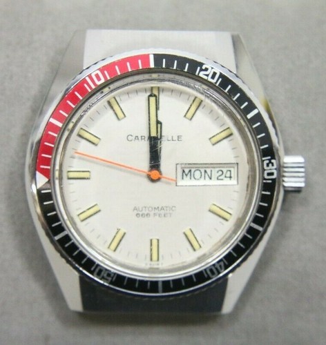 VINTAGE Bulova Caravelle Automatic 666 DEVIL Divers Orologio-SPEDIZIONE  GRATUITA | eBay