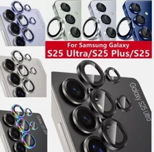 2x For Samsung Galaxy S25 Ultra S24 S23 Metal Rings Camera Lens Protector Cover