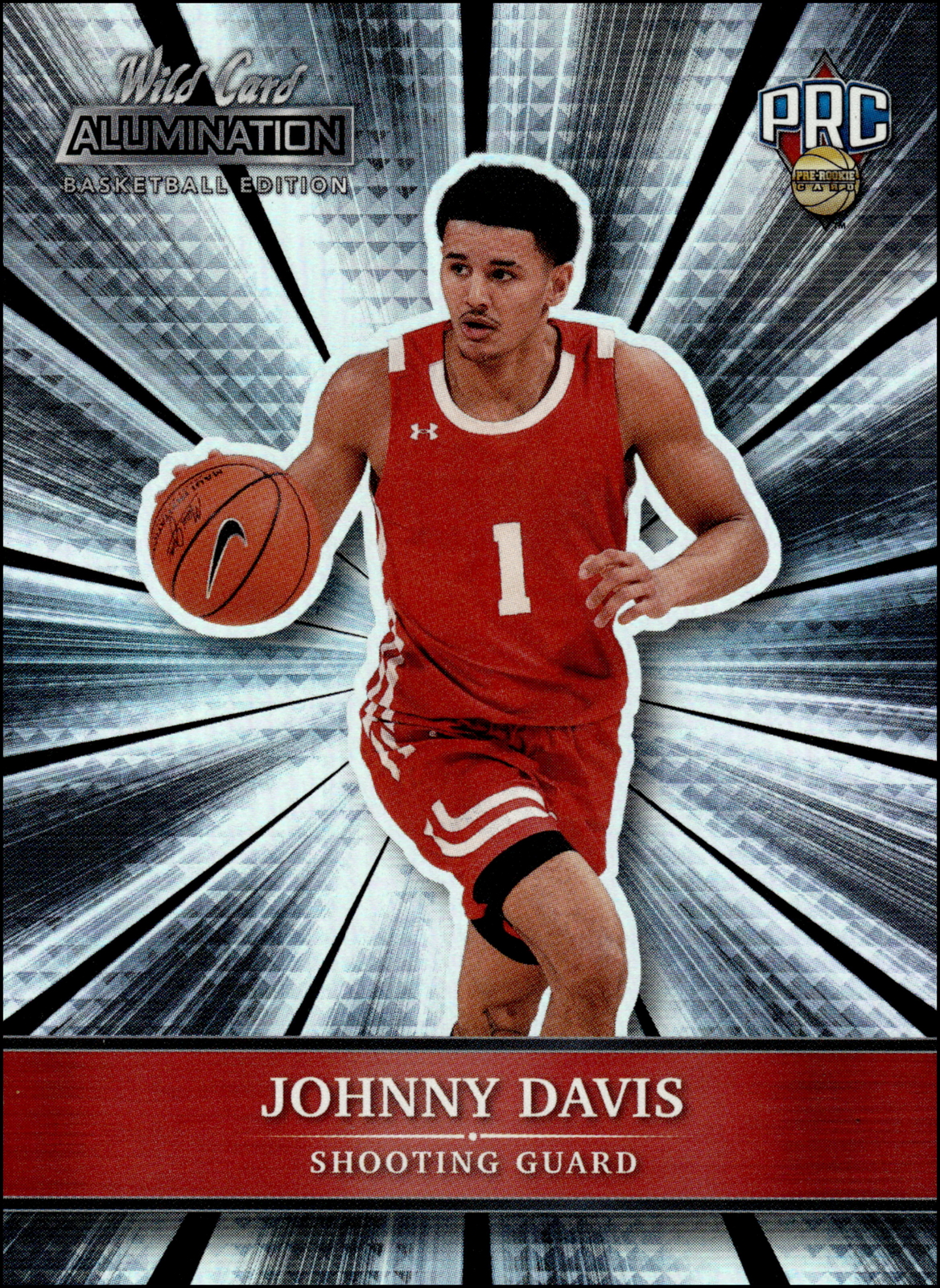 2021 Wild Card Alumination #ABC-40 Johnny Davis   Rookie Wisconsin Badgers
