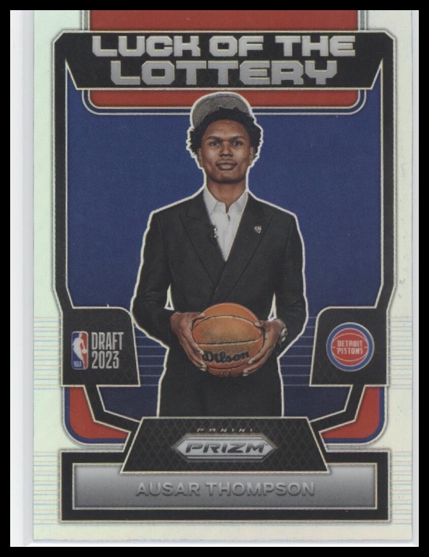 #3 Ausar Thompson 2023-24 Panini Prizm Luck of the Lottery Prizms Silver