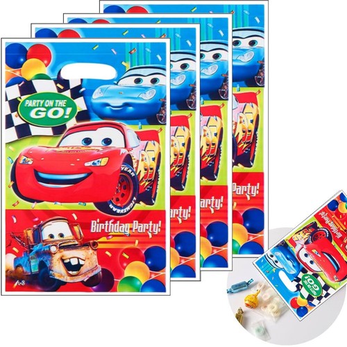 Disney Cars Plastic Candy Loot Bag Handle Gift Bag For Kids Favor Lightning McQu - Picture 4 of 20