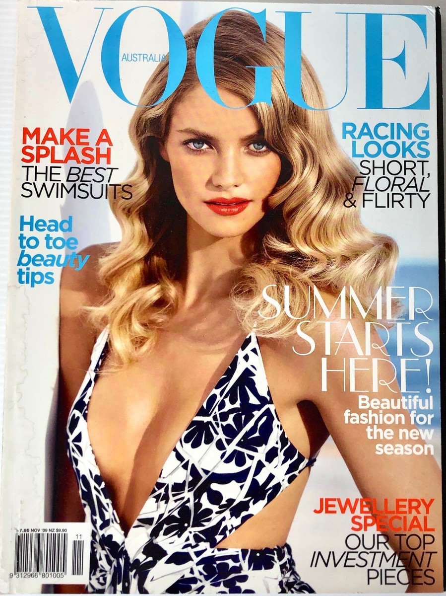 Vogue Australia November 2009 Magazine Elyse Taylor Cover