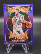 2021-22 Donruss Optic Basketball Stephen Curry Winner Stays Purple Holo Prizm #4