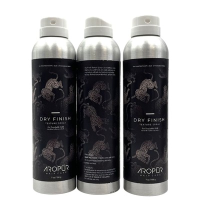 Aro Pur Dry  Finish Texture Spray Touchable Hold 7 oz-3 Pack