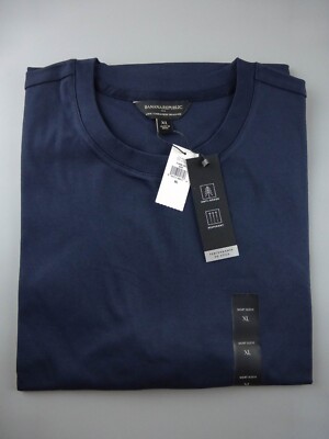 banana republic dress t shirt Banana Republic Men's Crew Neck Dress T Shirt Tee Navy BlueSize XL - New  NWT $40