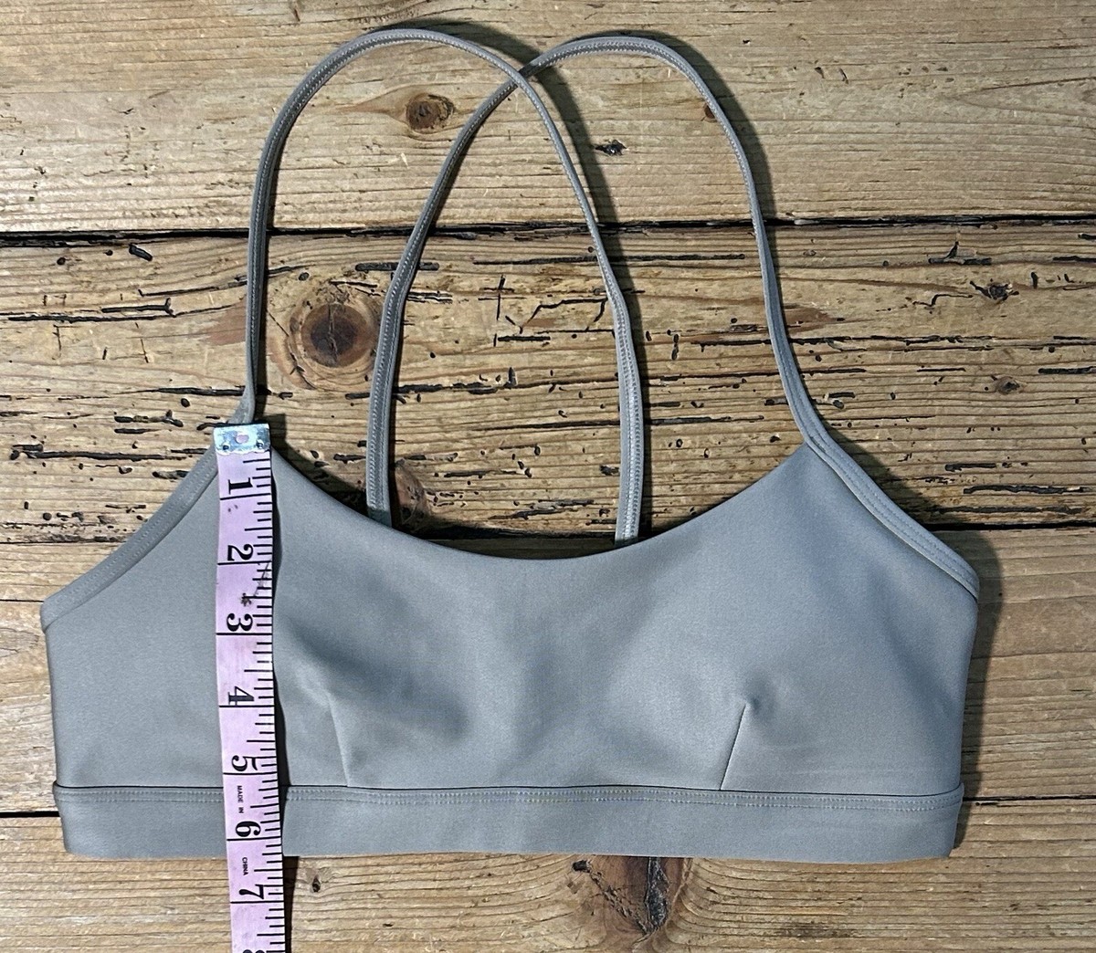 NWOT ALO YOGA Tan Padded Sports Bra Size S *padded | eBay