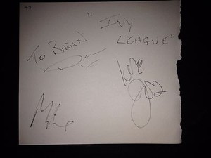 The Ivy League 1960 S Formed Band Recent Band Signed Autograph Album Page Ebay