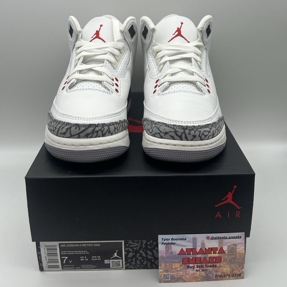 シューズ(男性用) Air Jordan 3 White Cement Reimagined Air Jordan 3 White Cement Reimagined MENS DN3707-100 GS