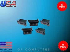 5x USB 2.0 / 3.0 Anti-Dust Port Plug Cover Cap - Black, White, Clear Colors