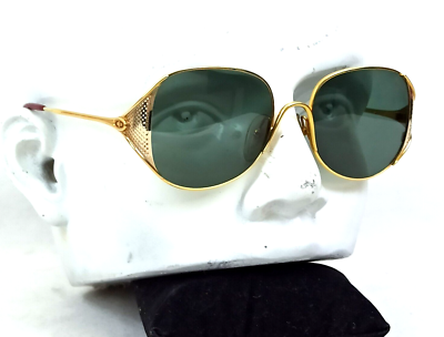 ICONIC CH. DIOR GOLDEN SUNGLASSES VINTAGE STYLISH FRANCE METAL