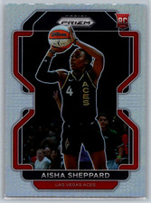 Aisha Sheppard 2022 Panini Prizm WNBA Rookie Silver Prizm #105 Las Vegas Aces