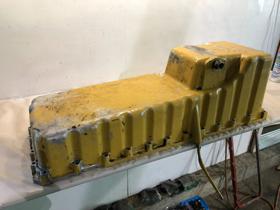 Escavadeira 330D L 336DL panela de óleo do motor diesel Caterpillar CAT C9 198-6366 - Imagem 2 de 4