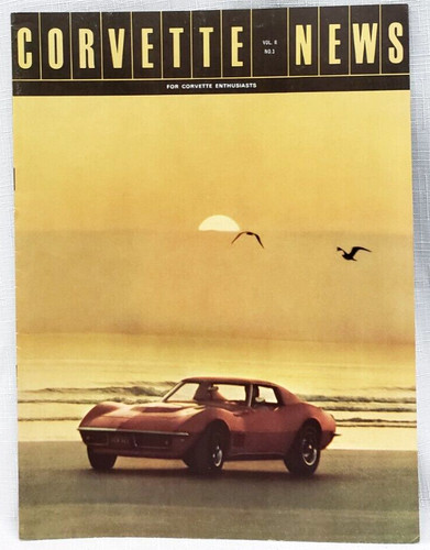 1968 CORVETTE NEWS Owners Mag, ARRC,Bill France & NASCAR,Racing, Vol 11,#3, VG++