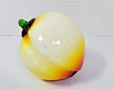 Murano Style Blown Glass Peach