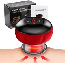 Smart Dynamic Cupping Therapy Set, Electric 3 in 1 Cupping Set for Cellulite Red