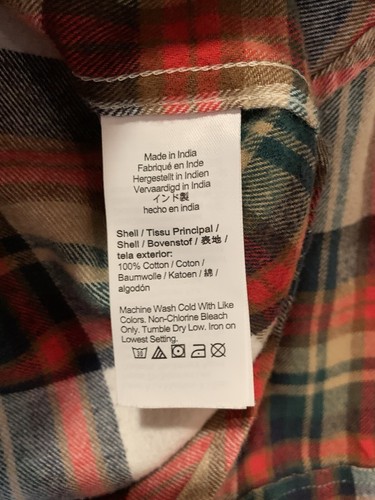 (Lot of 2) J.Crew | L | Plaid Flannel Shirt Red Green Plaid Collared Long Sleeve - Picture 9 of 10