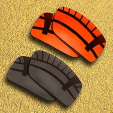 2 Pairs Polarized Lenses Replacement for-SPY Optic General-Orange Red Brown