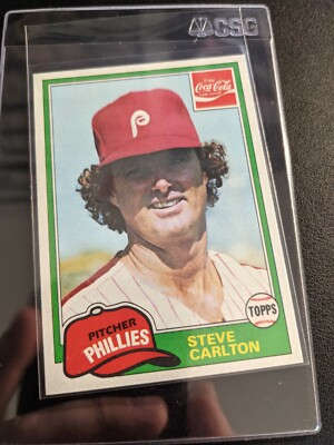 1981 Topps Coca-Cola Coke Steve Carlton Promo Variation Pack Fresh Mint