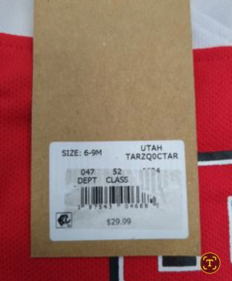 NEW University of Utah Utes Baby Snapsuit Set Clothes Bodysuit 6 - 9 Months - Image 3 of 3