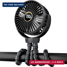 Portable Stroller Mini Fan, Small Rechargeable Personal Fan, Baby Travel Essenti