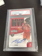 Kawhi Leonard MVP Contenders Auto /183 Psa 8