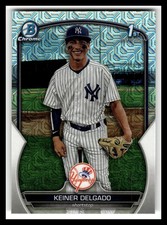 2023 Bowman Chrome #BCP-191 Keiner Delgado Chrome Prospects Mojo Refractor