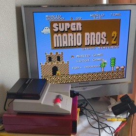 Nintendo Famicom Disk System(HVC-022) Console,RAM Adapter set, Working-h0428-