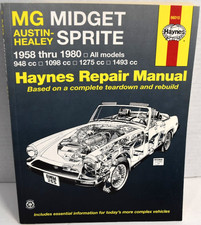 Mg Midget Austin-healey Sprite 1958-1980 Haynes Repair By John Haynes New