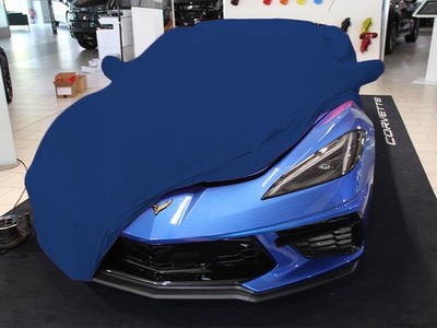 Vollgarage Mikrokontur Blau für Corvette C8 mit Spiegeltaschen