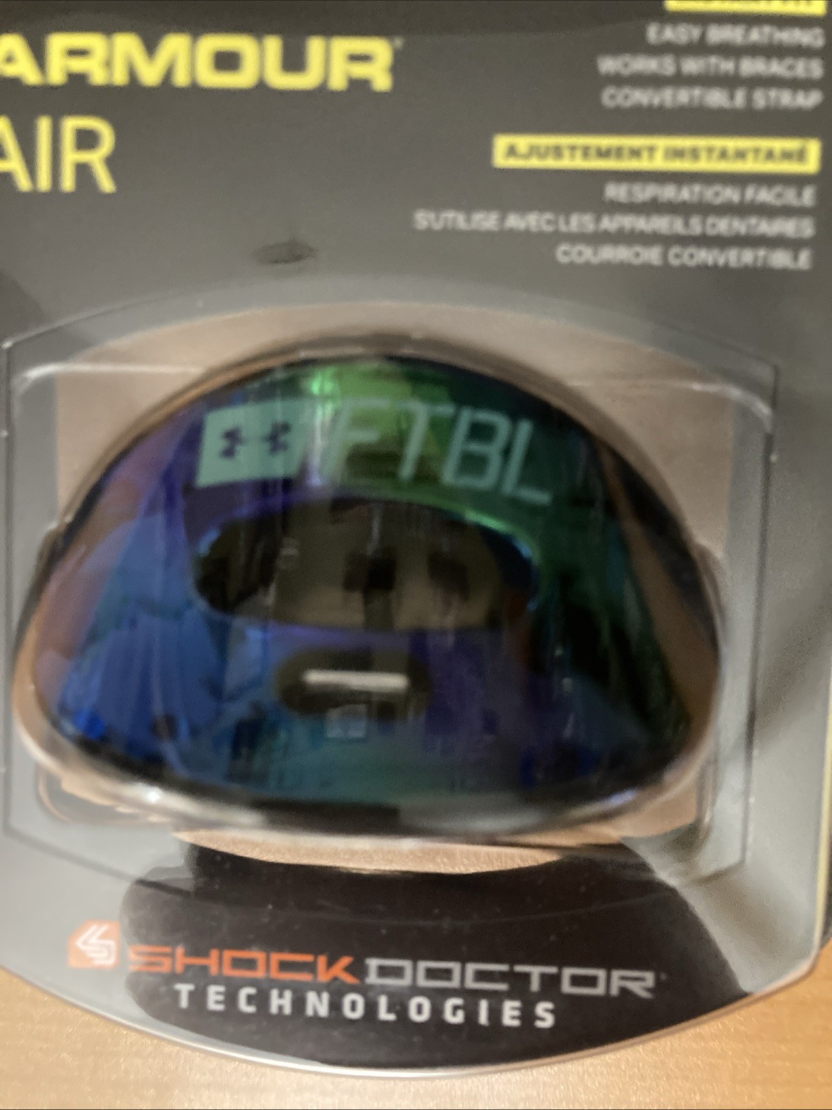 NIB Under Armour Mens UA Armour Air Reflective Lip Shield Mouthguard OS Football thumbnail 2