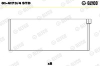 1 X Pleuellager Glyco 01-4173/4 STD FüR Peugeot 205 II 305 II 104