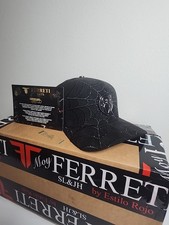 Ferreti Spider-man Baseball Cap Black Spiderweb Adjustable One Size Unisex Ferreti Spider-man Baseball Cap Black Spiderweb Adjustable One Size Unisex