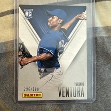 2014 Panini Father's Day #33 Yordano Ventura /599 Kansas City Royals Rookie Card. rookie card picture