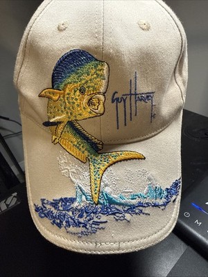 Vintage Guy Harvey Longbill Fishing Hat Mahi Mahi Adj Embroidered