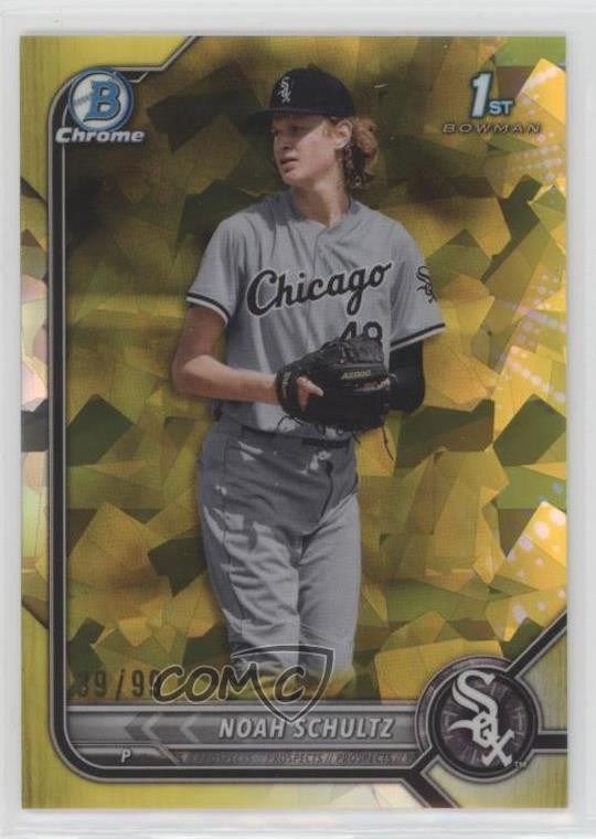 2022 Bowman Chrome Draft Sapphire Edition Yellow /99 Noah Schultz #BDC-56