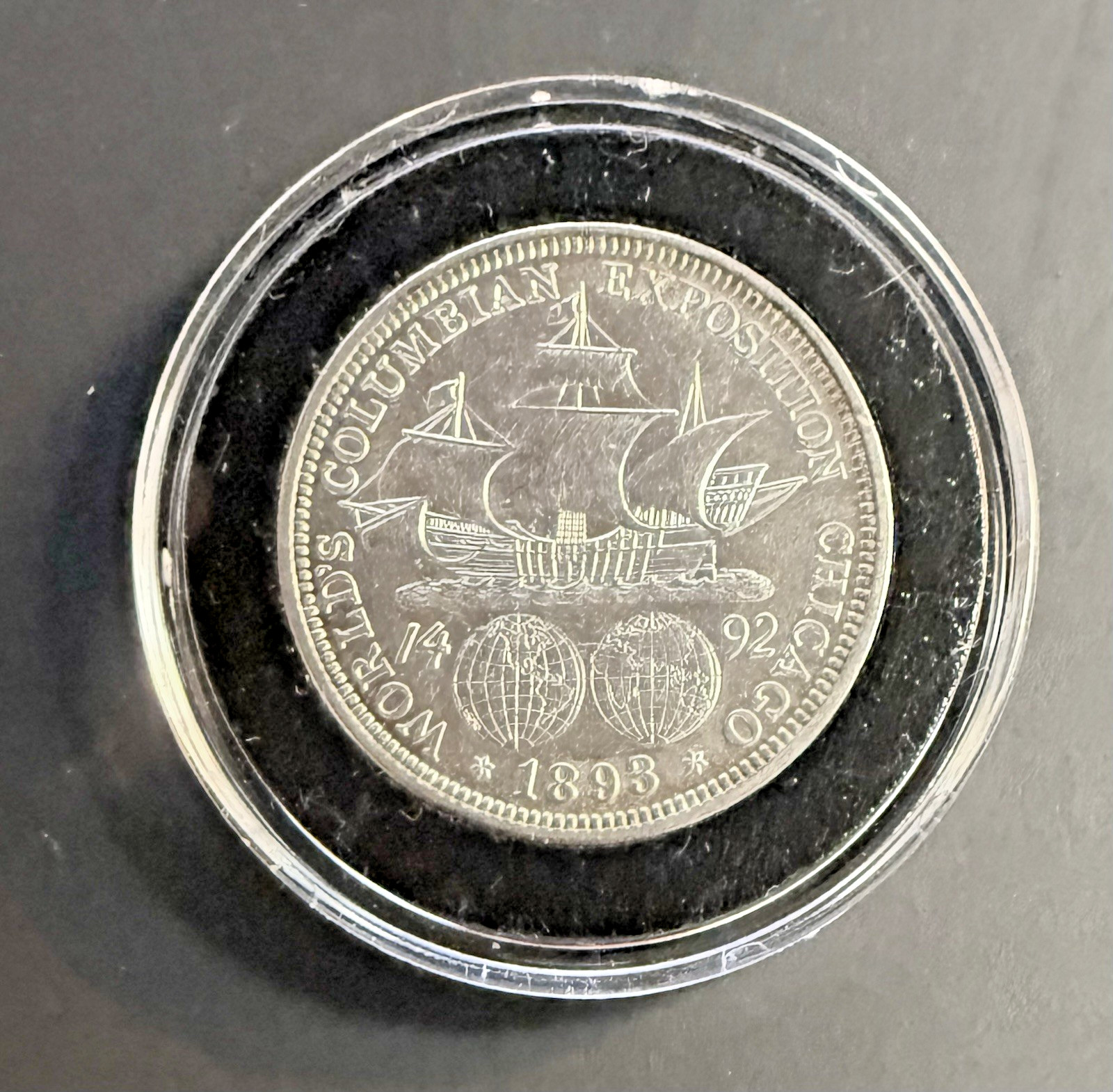 1893 COLUMBIAN EXPO COMMEMORATIVE HALF - AU - ORIGINAL & LUSTROUS