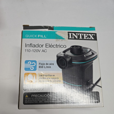 INTEX Quick-Fill 110 Portable Electric Indoor Air Pump 110-120V AC Powered