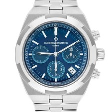 Vacheron Constantin Overseas 5500V/110A-B148 Blue Chronograph Dial Fixed Beze... 2