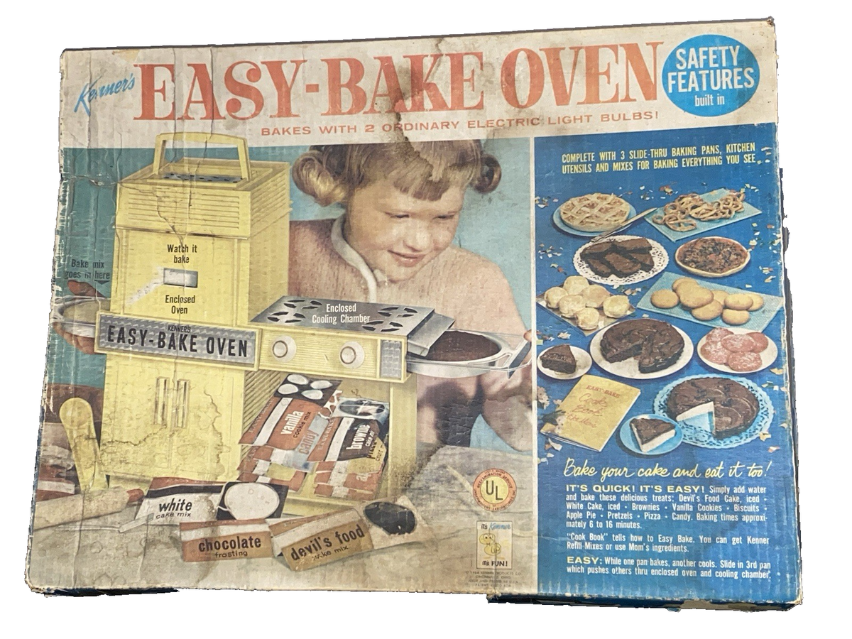 Vintage 1964 Kenner Easy Bake Oven in Original Box w/ Accessories
